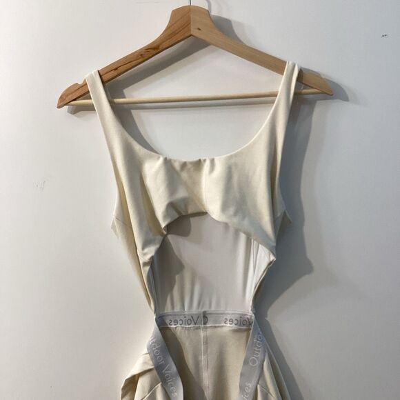 Outdoor Voices White Court Dress‎ Cutout Back Athletic Tennis Skort Dress Size M - Picture 10 of 14